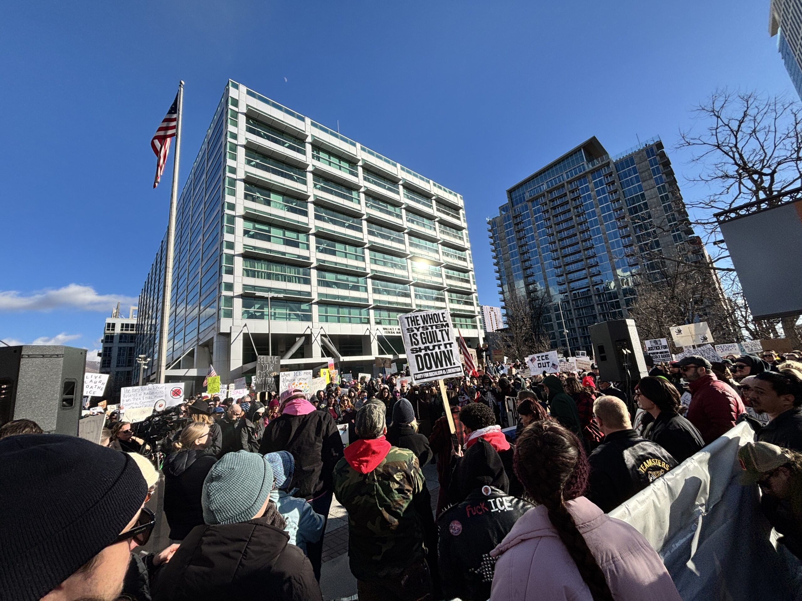 Hundreds march in Salt Lake City after fatal federal agent-involved Minneapolis shooting