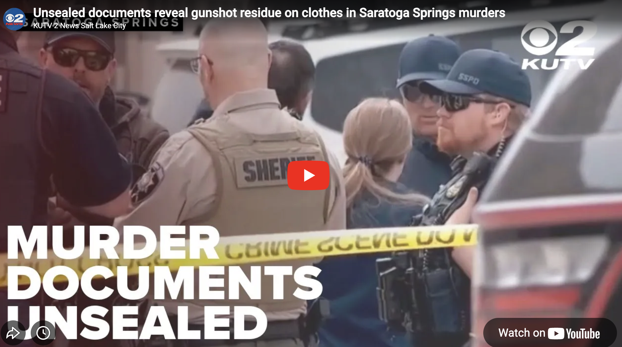 Unsealed documents reveal gunshot residue on clothes in Saratoga Springs murders