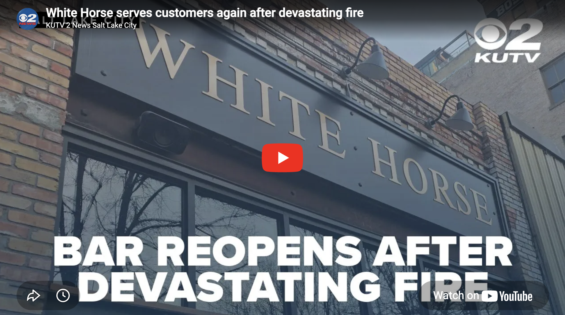 White Horse serves customers again after devastating fire