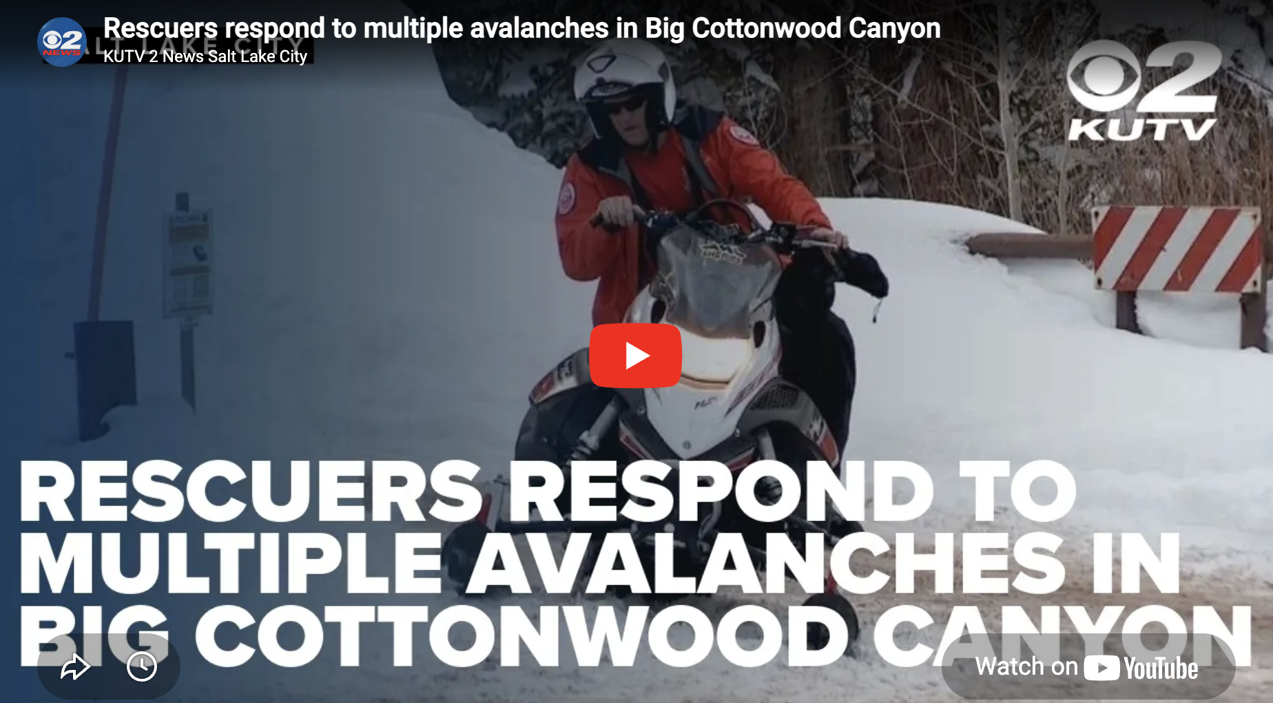Rescuers respond to multiple avalanches in Big Cottonwood Canyon
